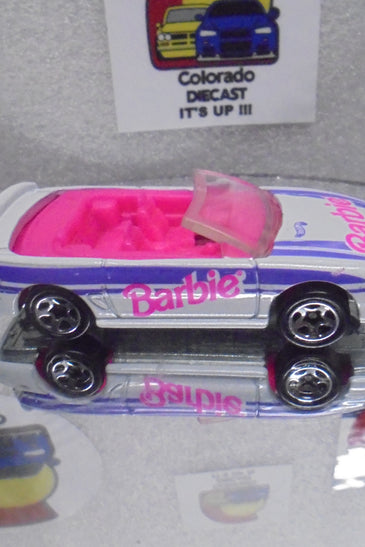 LOOSE HOT WHEELS WHITE BARBIE 1996 MUSTANG GT