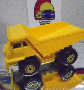LOOSE HOT WHEELS YELLOW CATERPILLAR DUMP TRUCK