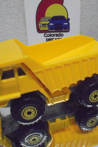 LOOSE HOT WHEELS YELLOW CATERPILLAR DUMP TRUCK