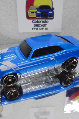 LOOSE HOT WHEELS BLUE '68 CHEVY NOVA w/FTE WHEELS