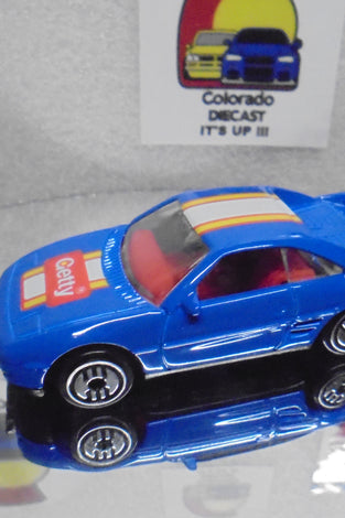 LOOSE HOT WHEELS BLUE GETTY TOYOTA MR2 w/ULTRA HOTS