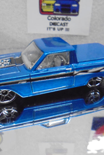 LOOSE HOT WHEELS BLUE '65 FORD RANCHERO