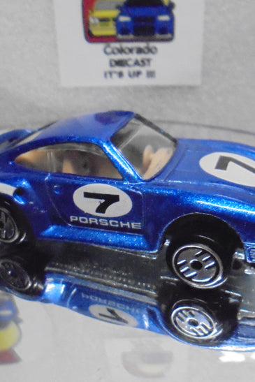 LOOSE HOT WHEELS LIGHTER BLUE PORSCHE 959 w/ULTRA HOTS