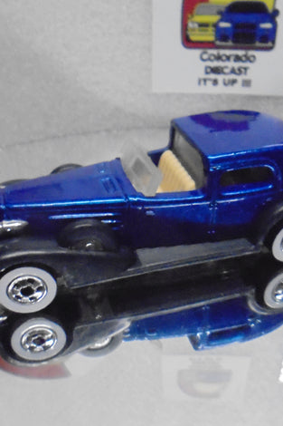 LOOSE HOT WHEELS BLUE CLASSIC ADDY w/WHITEWALLS
