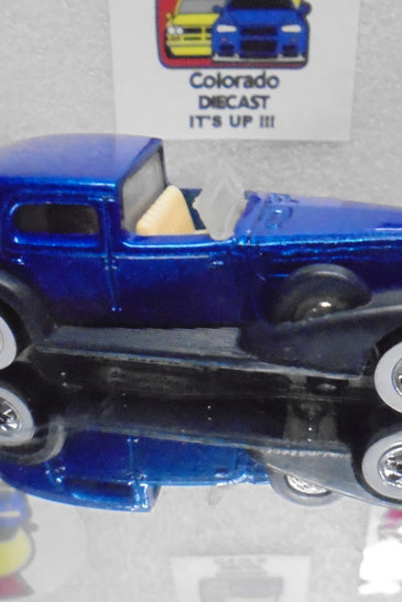 LOOSE HOT WHEELS BLUE CLASSIC ADDY w/WHITEWALLS