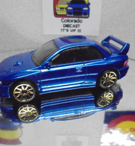 LOOSE HOT WHEELS BLUE '98 SUBARU IMPREZA 22B STI VERSION