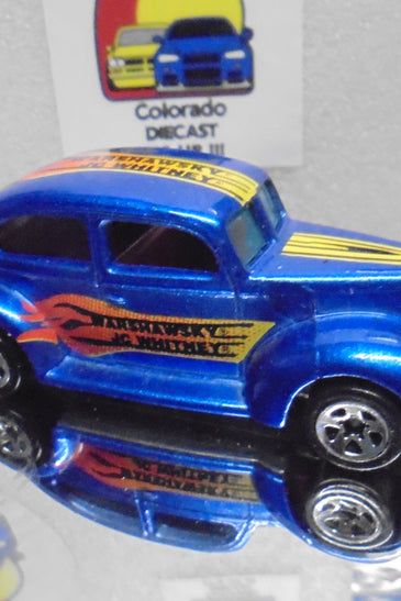 LOOSE HOT WHEELS BLUE JC WHITNEY WARSHAWSKY FAT FENDERED '40