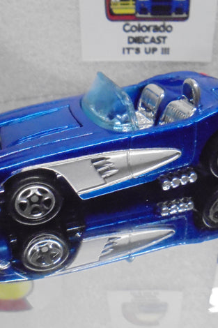 LOOSE HOT WHEELS BLUE '58 CHEVY CORVETTE