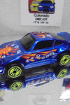 LOOSE HOT WHEELS REVEALERS BLUE PORSCHE 930 w/LIME ULTRA HOTS