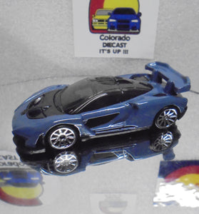LOOSE HOT WHEELS STEEL BLUE MCLAREN SENNA