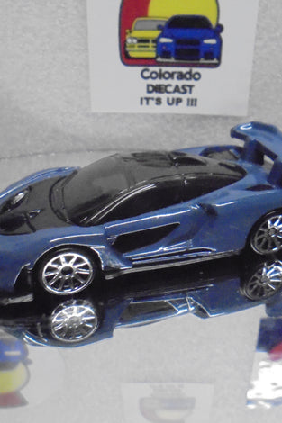 LOOSE HOT WHEELS STEEL BLUE MCLAREN SENNA