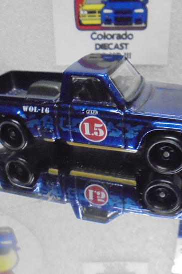 LOOSE HOT WHEELS DARK BLUE MAZDA REPU TRUCK