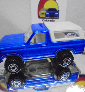 LOOSE HOT WHEELS BLUE FORD BRONCO 4X4