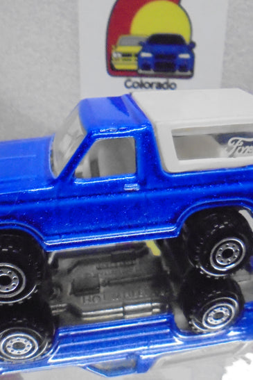 LOOSE HOT WHEELS BLUE FORD BRONCO 4X4