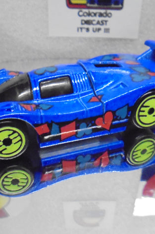 LOOSE HOT WHEELS BLUE REVEALERS SOL AIRE CX-4 w/LIME ULTRA HOTS