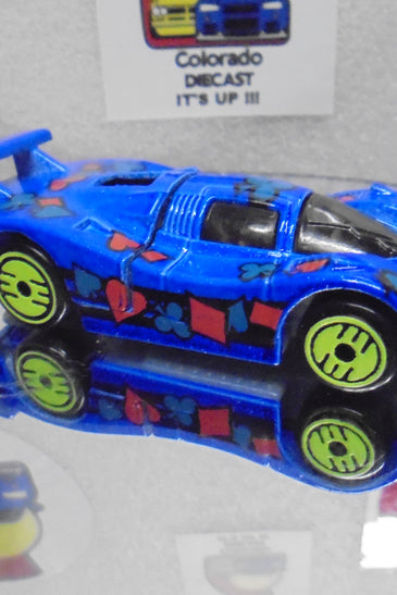 LOOSE HOT WHEELS BLUE REVEALERS SOL AIRE CX-4 w/LIME ULTRA HOTS