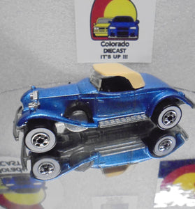 LOOSE HOT WHEELS BLUE ROLLS ROYCE PHANTOM II w/WHITEWALLS