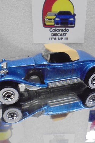 LOOSE HOT WHEELS BLUE ROLLS ROYCE PHANTOM II w/WHITEWALLS