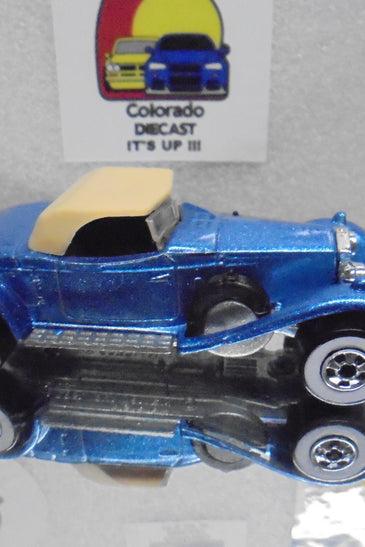 LOOSE HOT WHEELS BLUE ROLLS ROYCE PHANTOM II w/WHITEWALLS