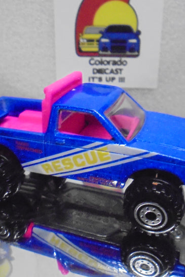 LOOSE HOT WHEELS BLUE RESCUE CHEVY TRUCK
