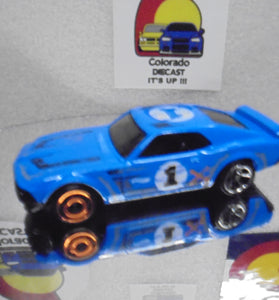 LOOSE HOT WHEELS BLUE '69 FORD MUSTANG BOSS 302 MYSTERY CAR