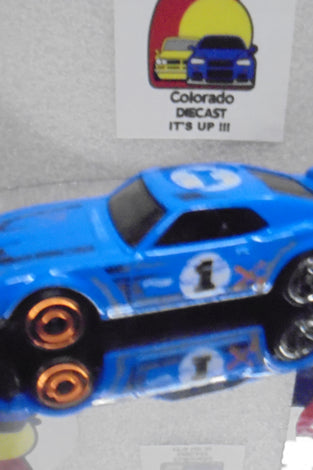LOOSE HOT WHEELS BLUE '69 FORD MUSTANG BOSS 302 MYSTERY CAR