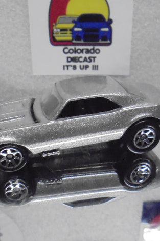 LOOSE HOT WHEELS METAL FLAKE SILVER '67 CHEVY CAMARO w/7 SPOKES
