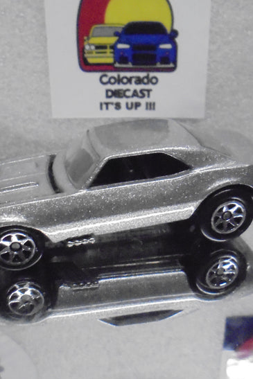 LOOSE HOT WHEELS METAL FLAKE SILVER '67 CHEVY CAMARO w/7 SPOKES