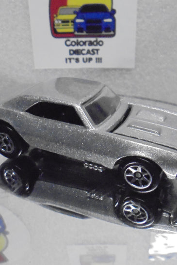 LOOSE HOT WHEELS METAL FLAKE SILVER '67 CHEVY CAMARO w/7 SPOKES
