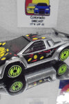 LOOSE HOT WHEELS REVEALERS SILVER  LAMBORGHINI COUNTACH w/LIME ULTRA HOTS