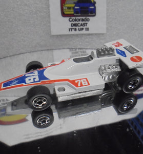 Loose Hot Wheels White Formula 5000 w/Blackwalls