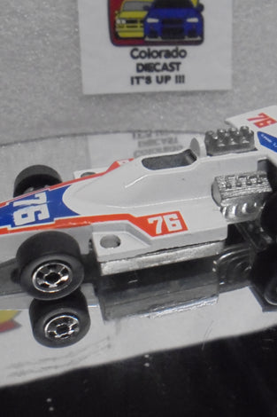 Loose Hot Wheels White Formula 5000 w/Blackwalls