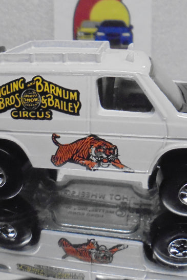 Loose Hot Wheels White Ringling Brothers Barnum & Bailey Baja Breaker Van w/Blackwalls
