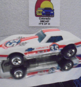 Loose Hot Wheels White Corvette Stingray #35 w/Blackwalls