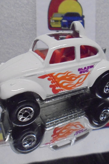 Loose Hot Wheels White Volkswagen Baja Bug w/Blackwalls