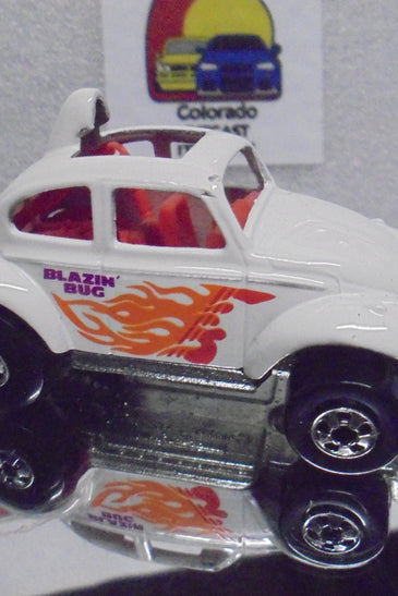 Loose Hot Wheels White Volkswagen Baja Bug w/Blackwalls