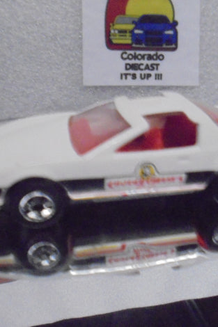 Loose Hot Wheels White Chuck E. Cheese 80's Firebird w/Blackwalls