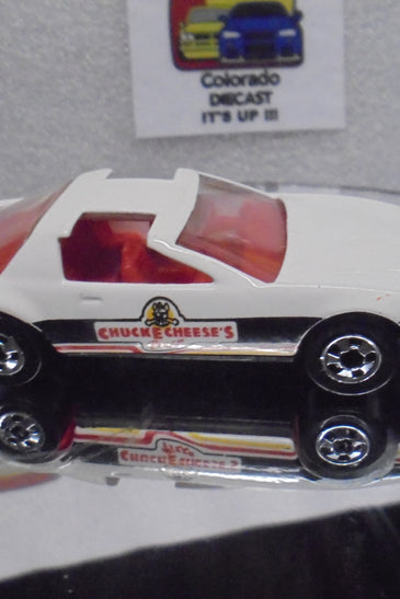 Loose Hot Wheels White Chuck E. Cheese 80's Firebird w/Blackwalls