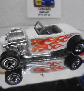 Loose Hot Wheels White Street Rodder w/Blackwalls