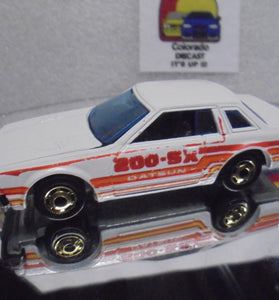Loose Hot Wheels White Datsun 200Sx w/GHO's