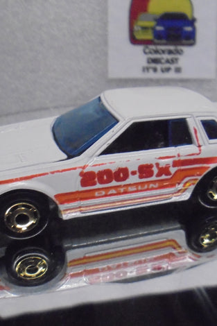 Loose Hot Wheels White Datsun 200Sx w/GHO's
