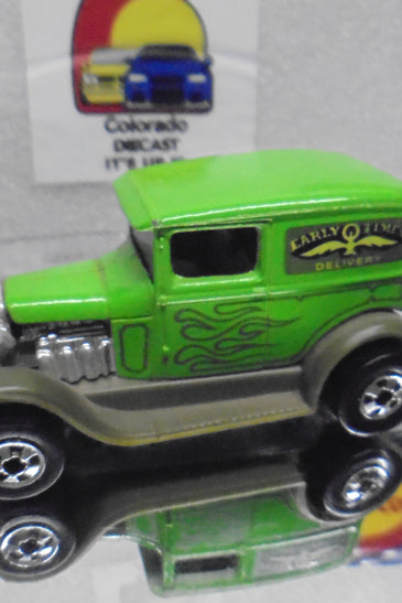 Loose Hot Wheels Green A-OK w/Blackwalls