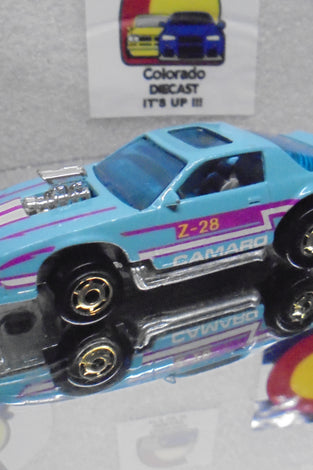 Loose Hot Wheels Teal Camaro Z-28 w/GHO's