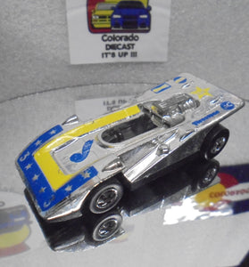 Loose Hot Wheels Chrome Steam Roller 7 Stars w/Blackwalls