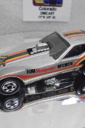 Loose Hot Wheels Grey Mongoose vette Funny Car w/Blackwalls