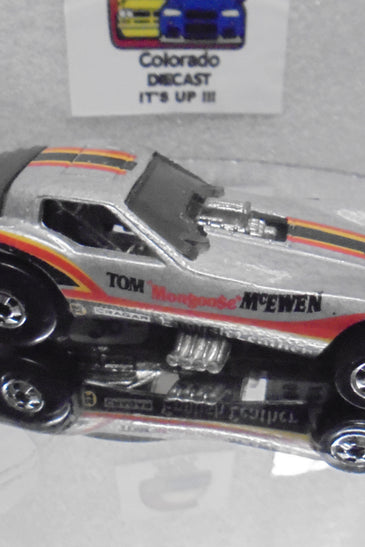 Loose Hot Wheels Grey Mongoose vette Funny Car w/Blackwalls