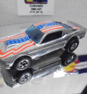 Loose Hot Wheels Chrome Mustang Stocker w/Blackwalls Light Wear