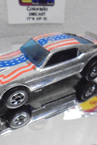 Loose Hot Wheels Chrome Mustang Stocker w/Blackwalls Light Wear