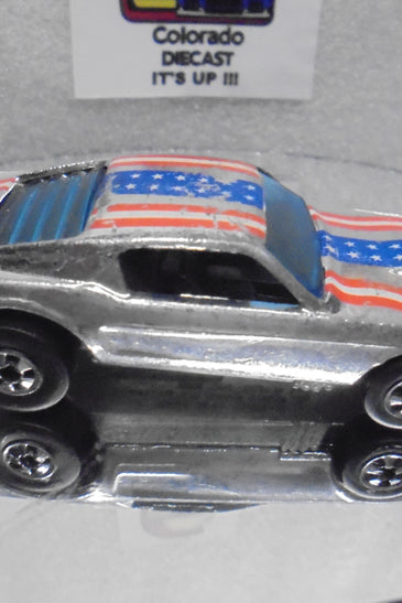 Loose Hot Wheels Chrome Mustang Stocker w/Blackwalls Light Wear