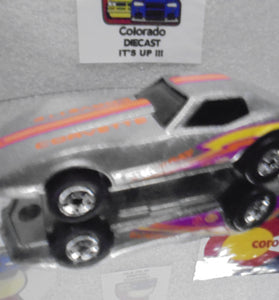 Loose Hot Wheels Silver Corvette Stingray w/Blackwalls